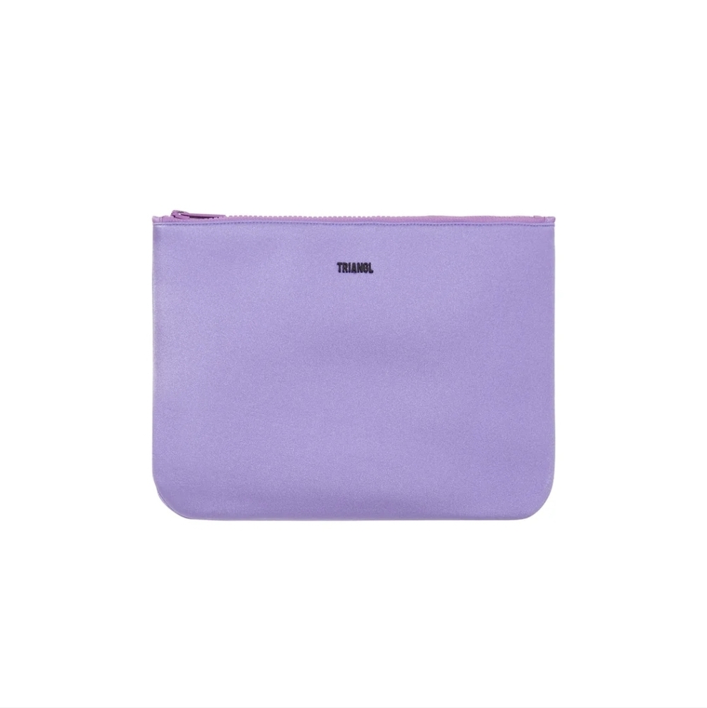 TRIANGL Purple Lilac Neoprene Zip Pouch